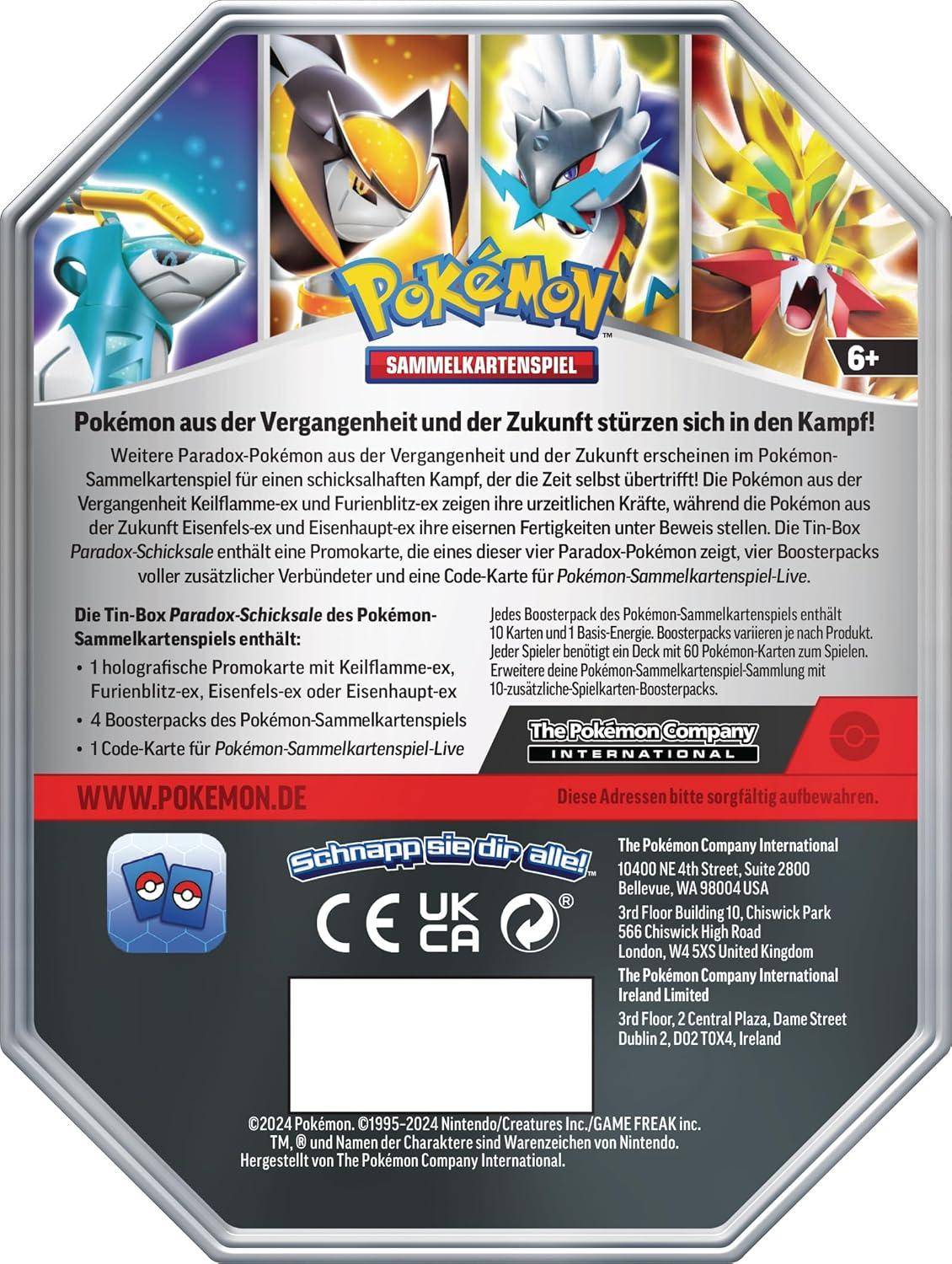 Pokémon - Tin Box Furienblitz EX - DE
