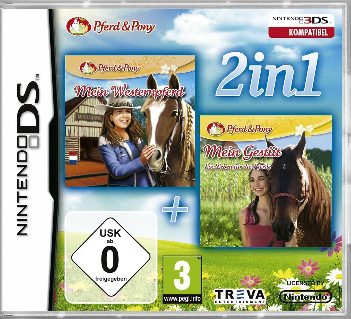 DS - 2 In 1 Mein Westernpferd + Mein Gestüt Ein Leben Für Die Pferde (Gebraucht)