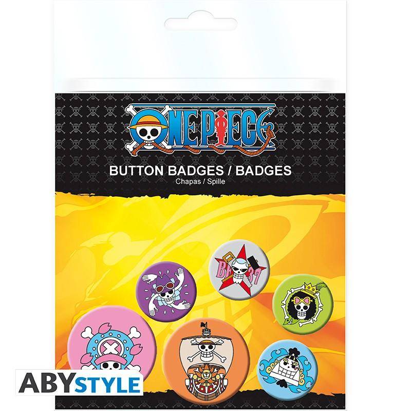One Piece - Button Set Totenköpfe