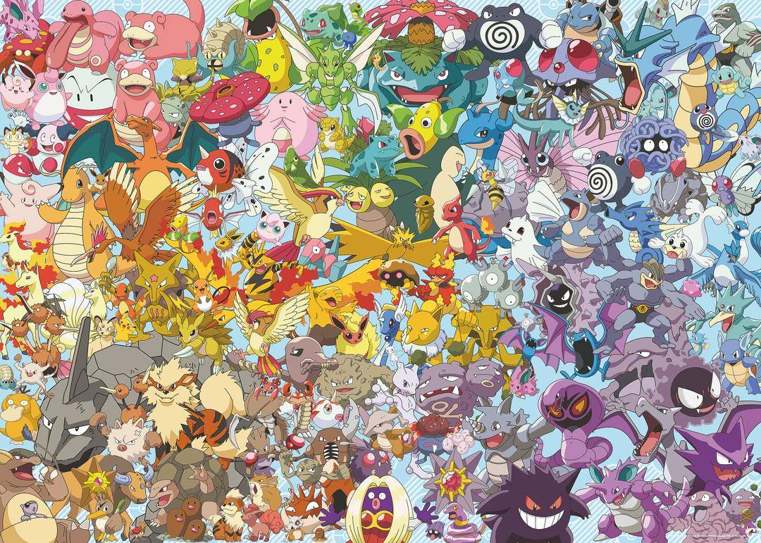 Pokémon - Puzzle Pokémon Regenbogen (1000 Teile)