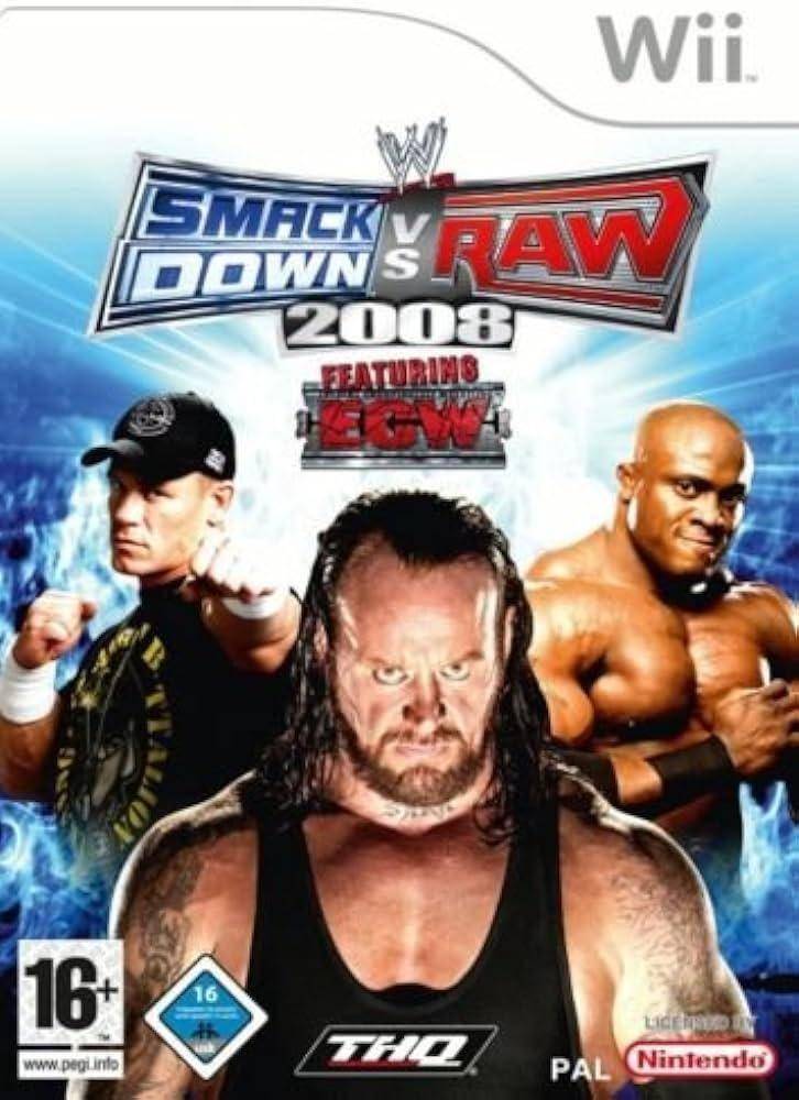 Wii - WWE Smack Down VS Raw 2008 Featuring ECW - Nur Disc (Gebraucht)
