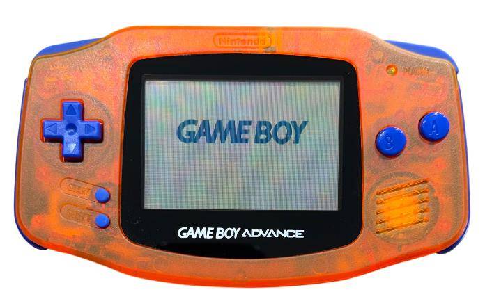 Game Boy Advance - Konsole - Custom Design - Orange/Blau (Gebraucht)