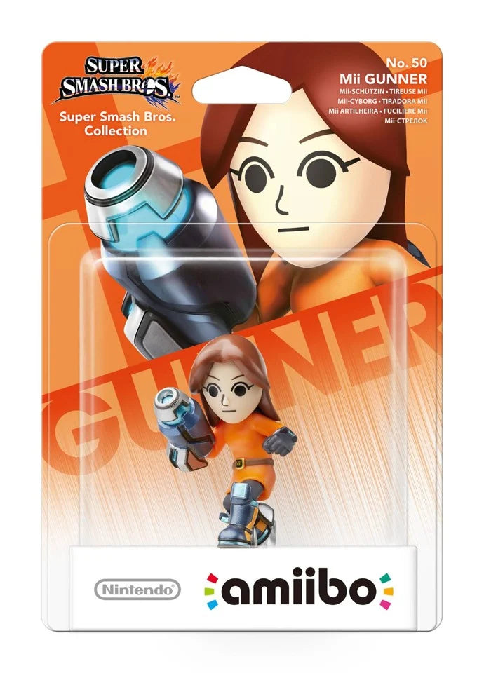 Amiibo - Super Smash Bros. Collection No. 50 Mii Gunner - Mit OVP (Sealed)