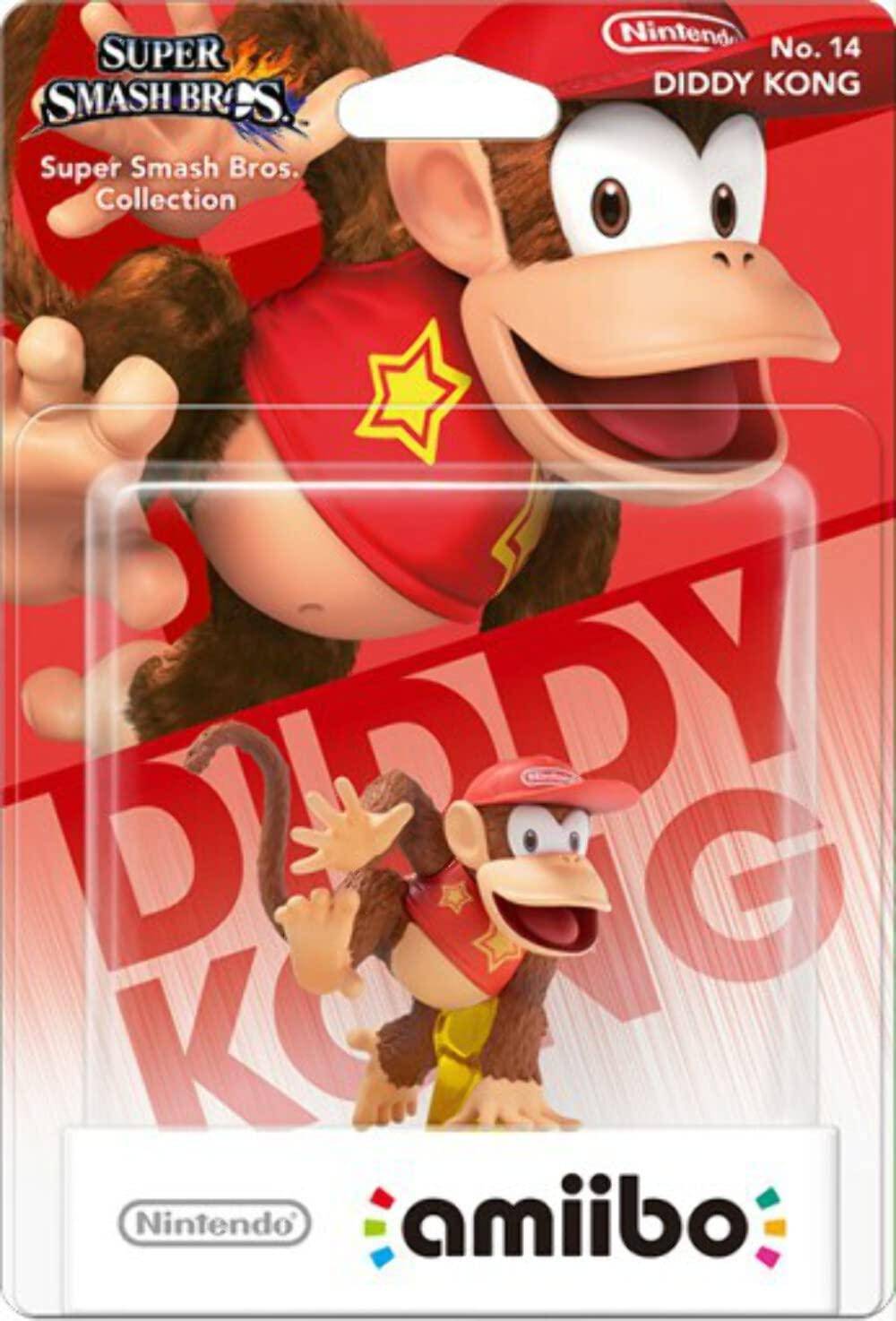 Amiibo - Super Smash Bros. Collection No. 14 Diddy Kong - Mit OVP (Sealed)