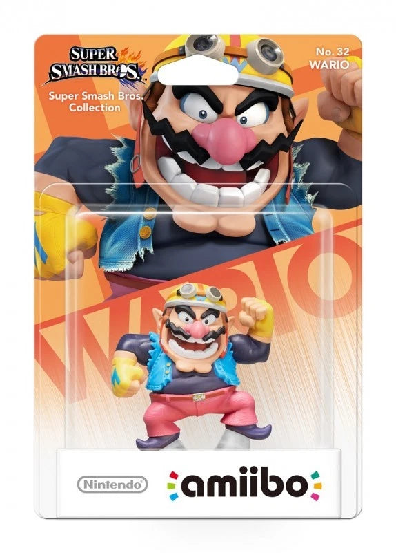 Amiibo - Super Smash Bros. Collection No. 32 Wario - Mit OVP (Sealed)