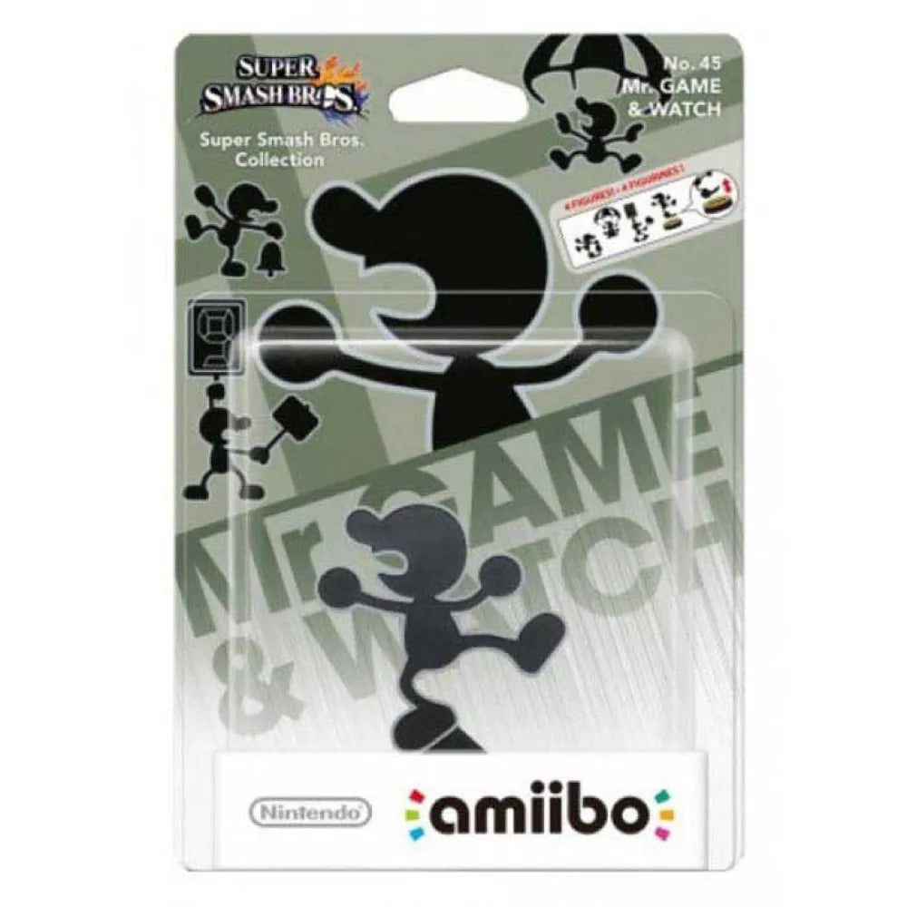 Amiibo - Super Smash Bros. Collection No. 45 Mr. Game & Watch - Mit OVP (Sealed)