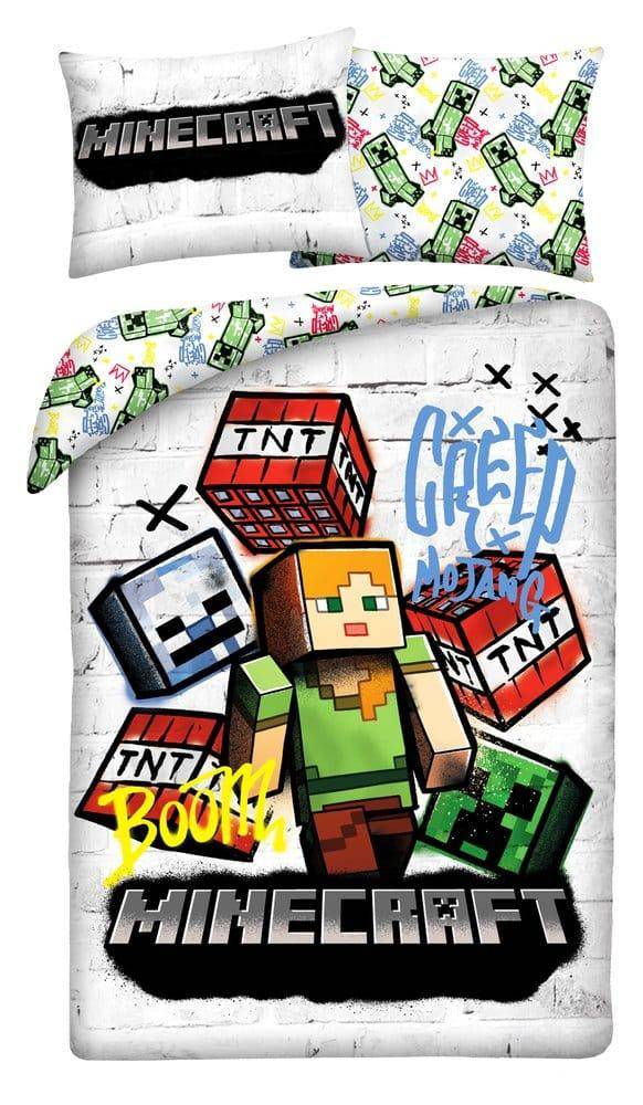 Minecraft - Bettwäsche Set Alex & Creeper - 140 x 200 cm / 70 x 90 cm