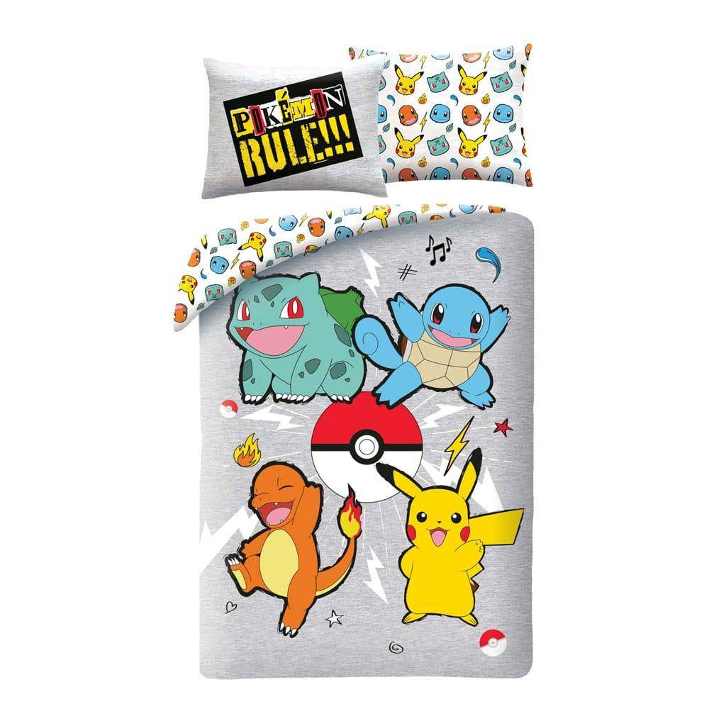 Pokémon - Bettwäsche Set Starter 1. Generation Pokemon Rule - 140 x 200 cm / 70 x 90 cm