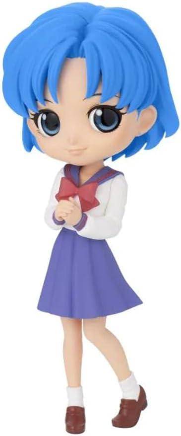 Sailor Moon - QPosket Minifigur Sailor Merkur Schuluniform Version B - 14 cm - JPN