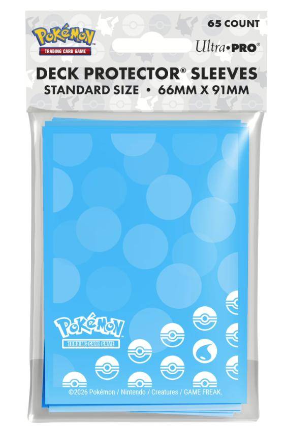 Pokemon - Kartenhüllen Standard Größe Wasser - 65 Stk
