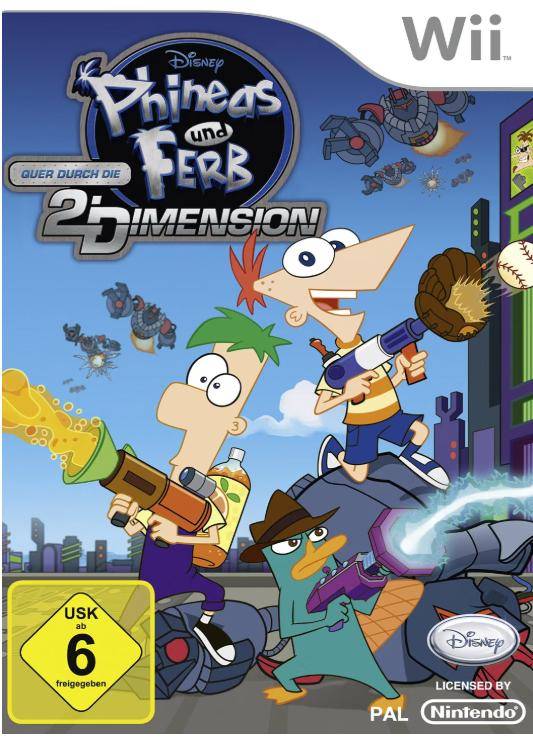 Wii - Phineas Und Ferb Quer Durch Die 2 Dimension (Gebraucht)