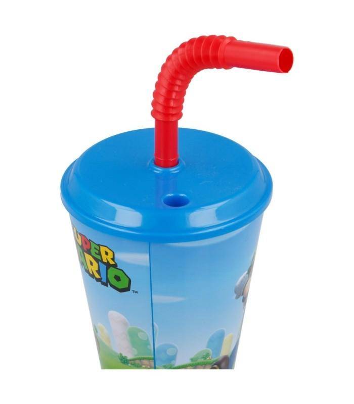 Nintendo - Becher mit Strohhalm Super Mario - 430 ml