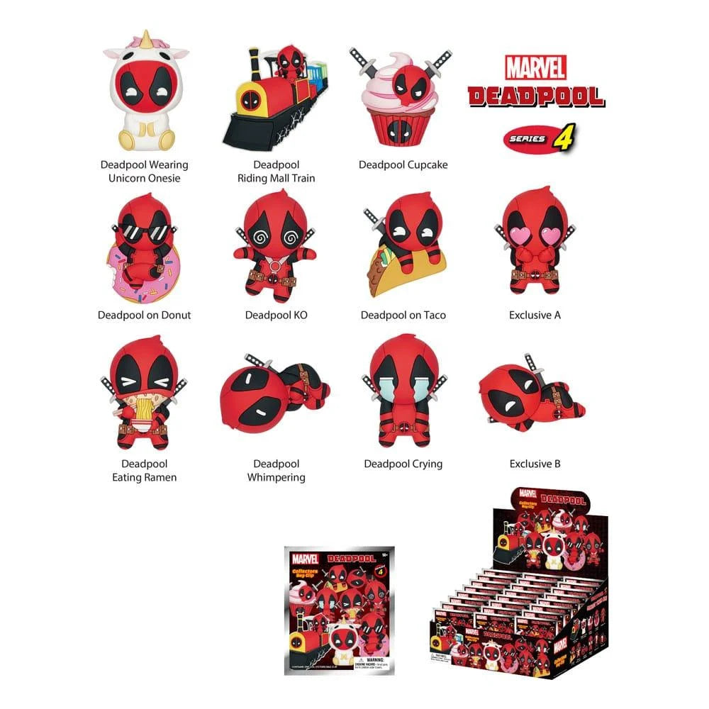 Marvel - Schlüsselanhänger Mystery Box Deadpool (Serie 4)