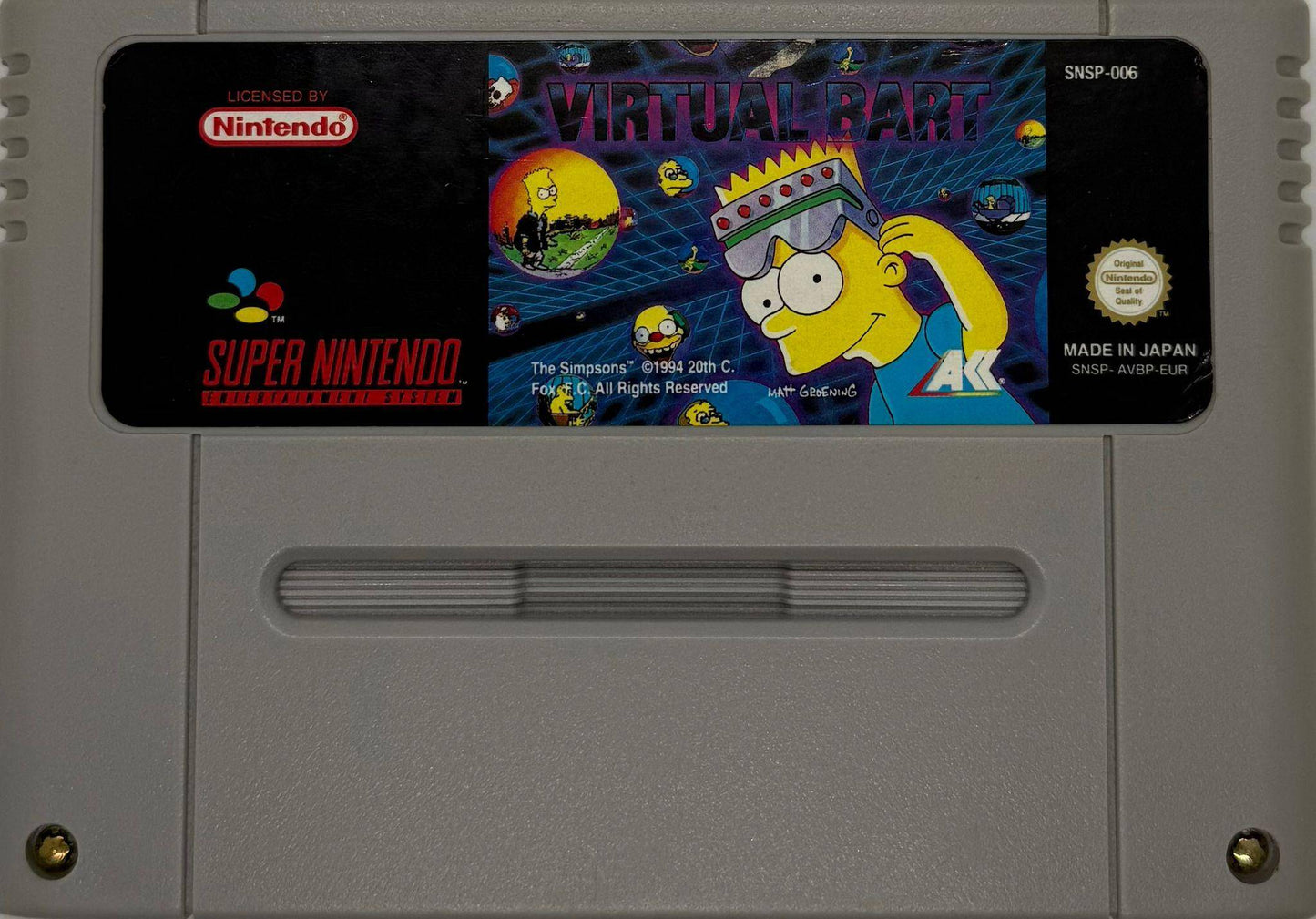 SNES - Virtual Bart - Nur Modul (Gebraucht)