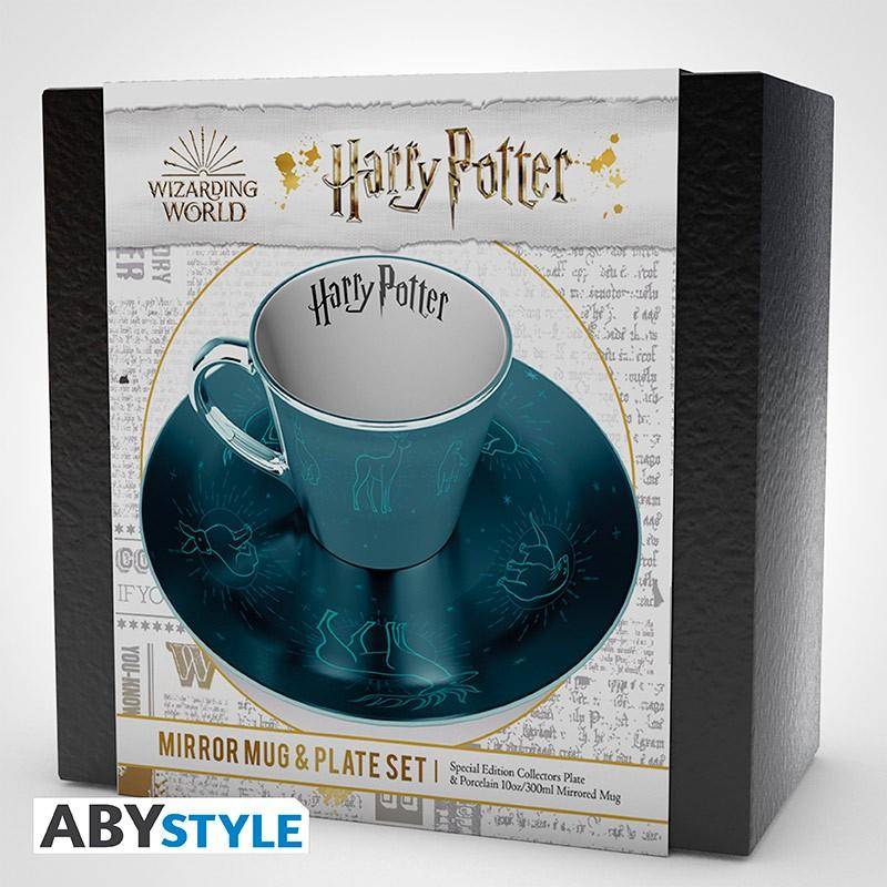 Harry Potter - Spiegeltasse & Teller-Set Patronus