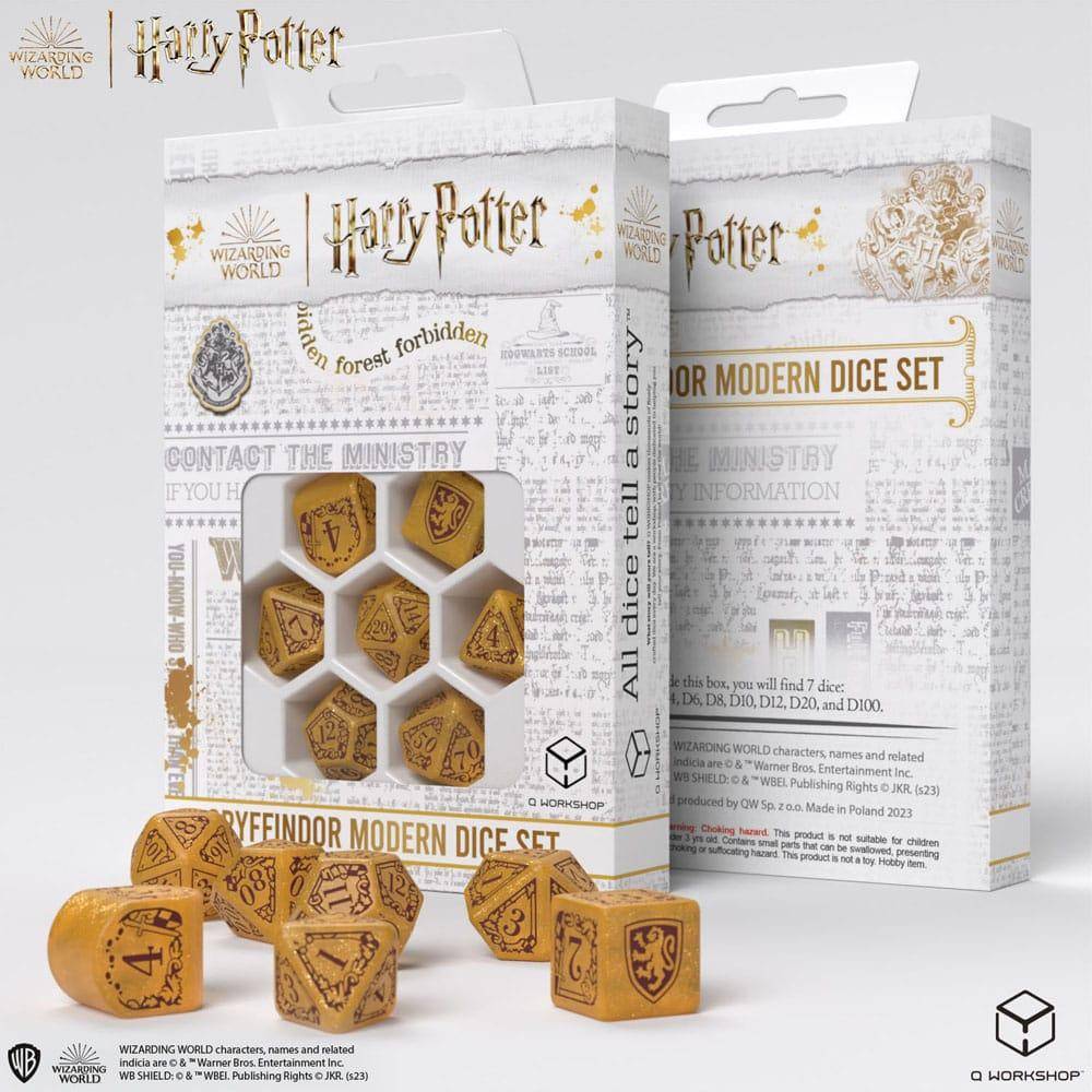 Harry Potter - Würfel Set Gryffindor Gold - 7