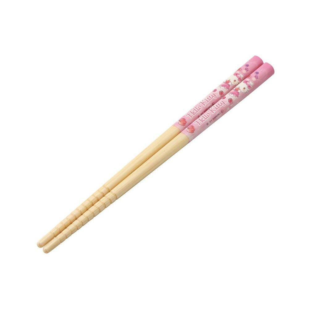 Sanrio - Essstäbchen Hello Kitty Äpfel pink - 16 cm