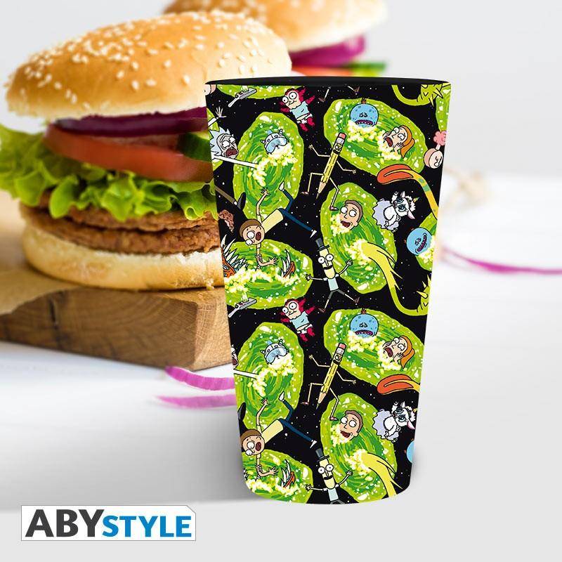 Rick and Morty - Glas Portale - 400 ml