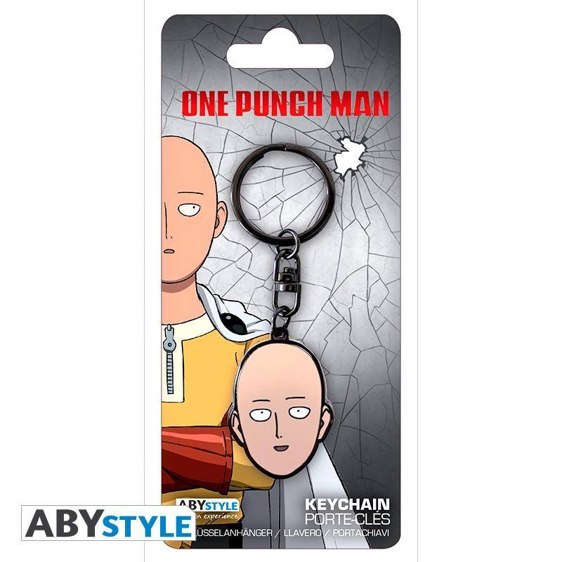 One Punch Man - Metall Schlüsselanhänger Saitamas Kopf