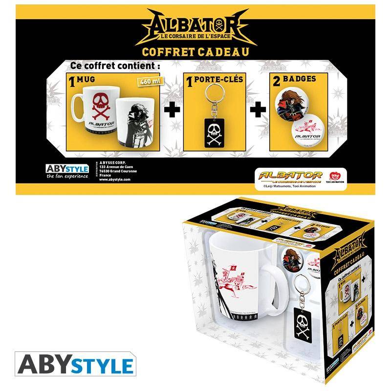 Captain Harlock Pck Tasse + Schlüsselbund + Badges Emblem
