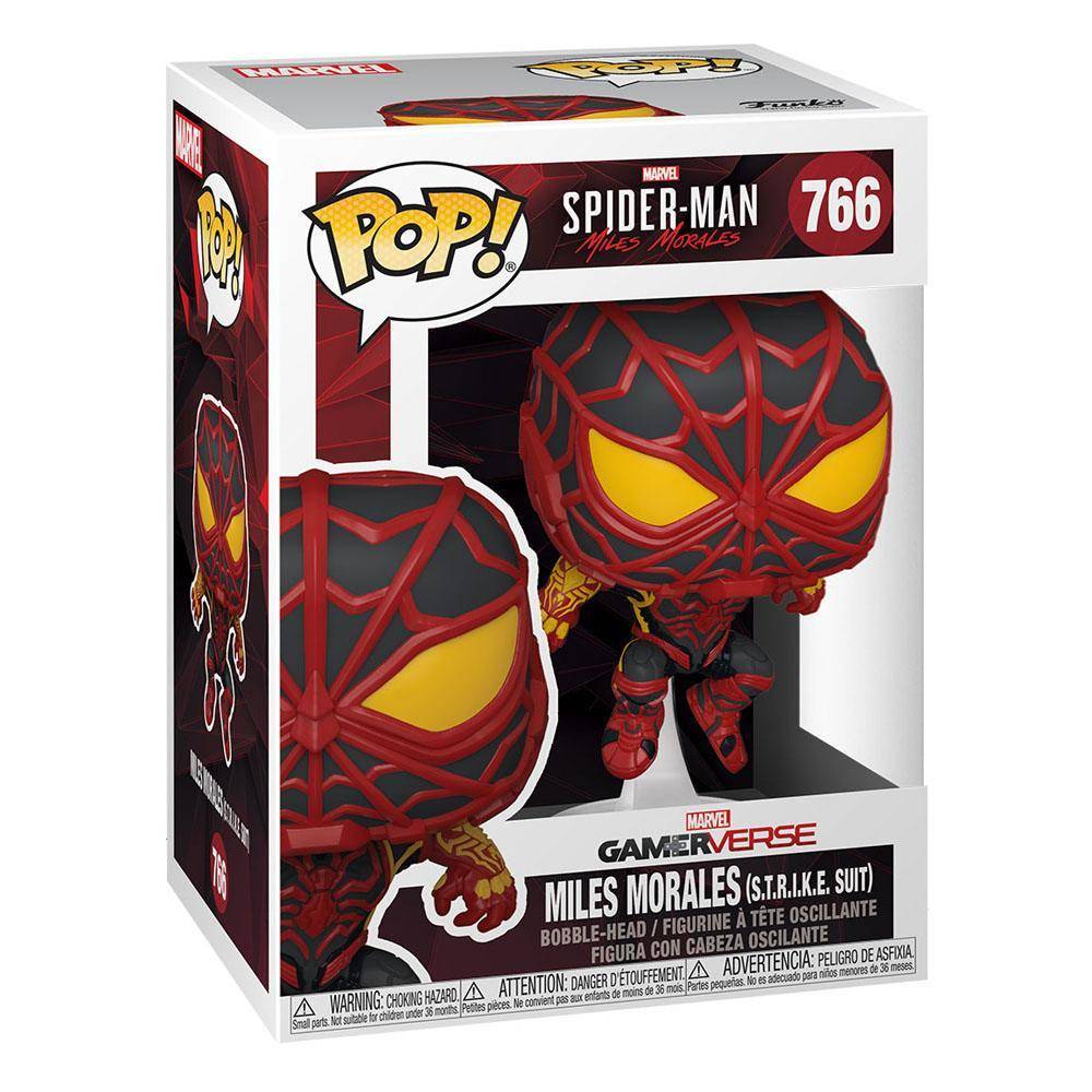 Marvel's Spider-Man POP! Games Vinyl Figur Miles Morales Strike Suit 9 cm