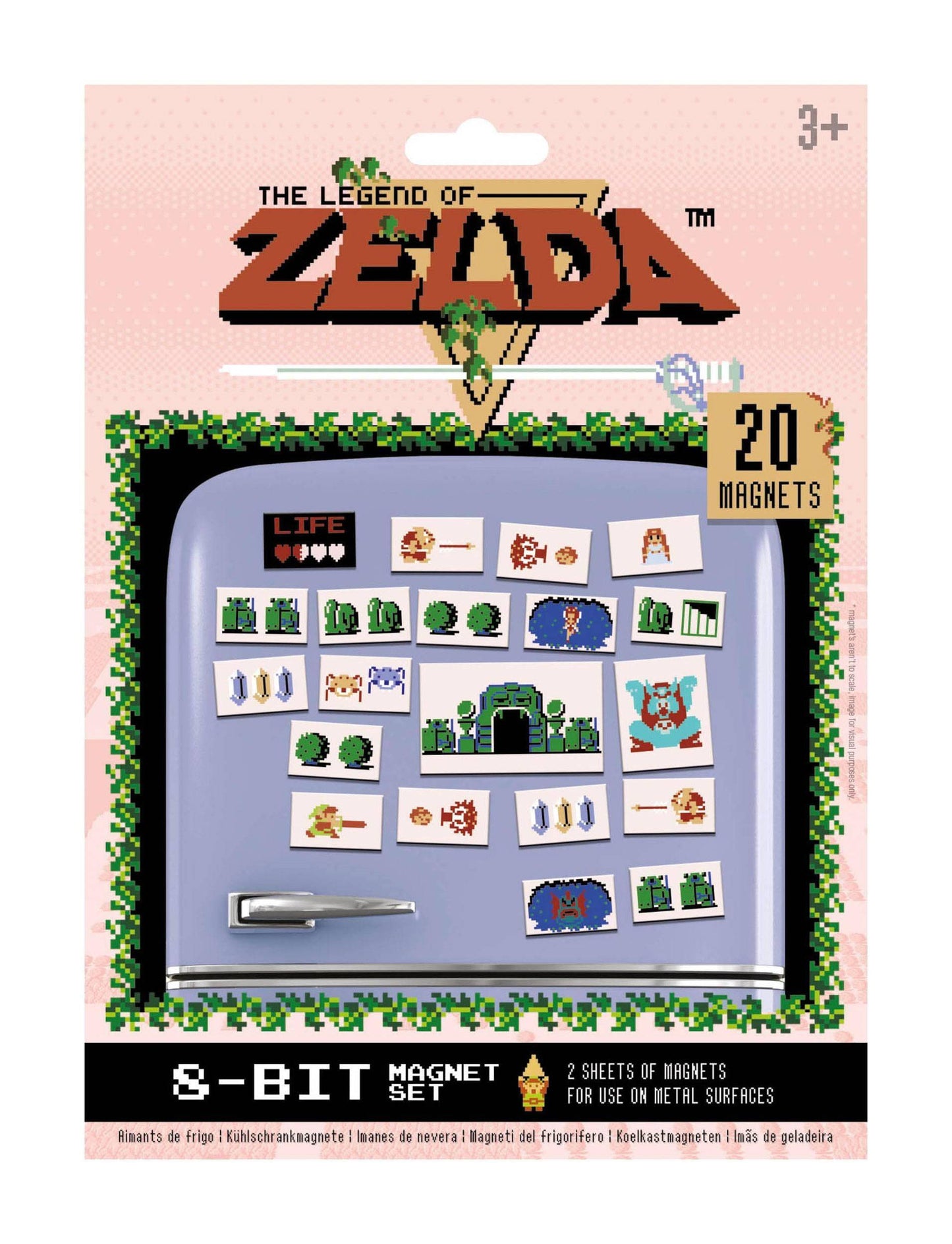 The Legend of Zelda Magnete Set Retro