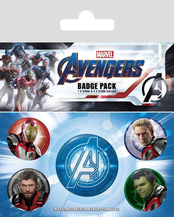 Avengers: Endgame Ansteck-Buttons 5er-Pack Quantum Realm Suits