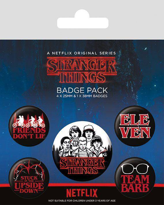 Stranger Things Ansteck-Buttons 5er-Pack Characters