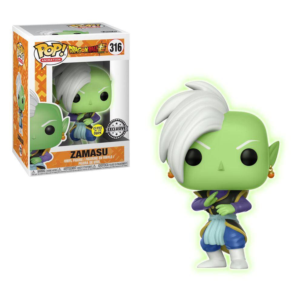 Dragon Ball Super POP! Animation Vinyl Figur Zamasu (Glow) 9 cm