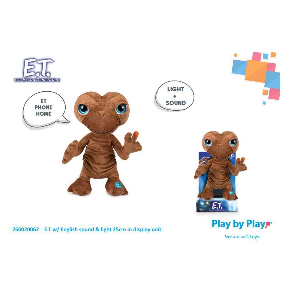 E.T. Der Außerirdische Plüschfigur mit Sound & Licht E.T. 25 cm *Englische Version*