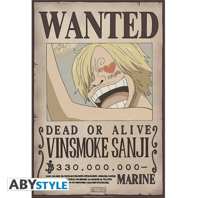 One Piece - Poster "Wanted Sanji New 2" (52x35)