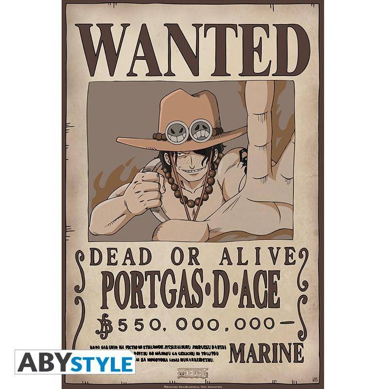 One Piece - Poster "Wanted Ace" (52x35)