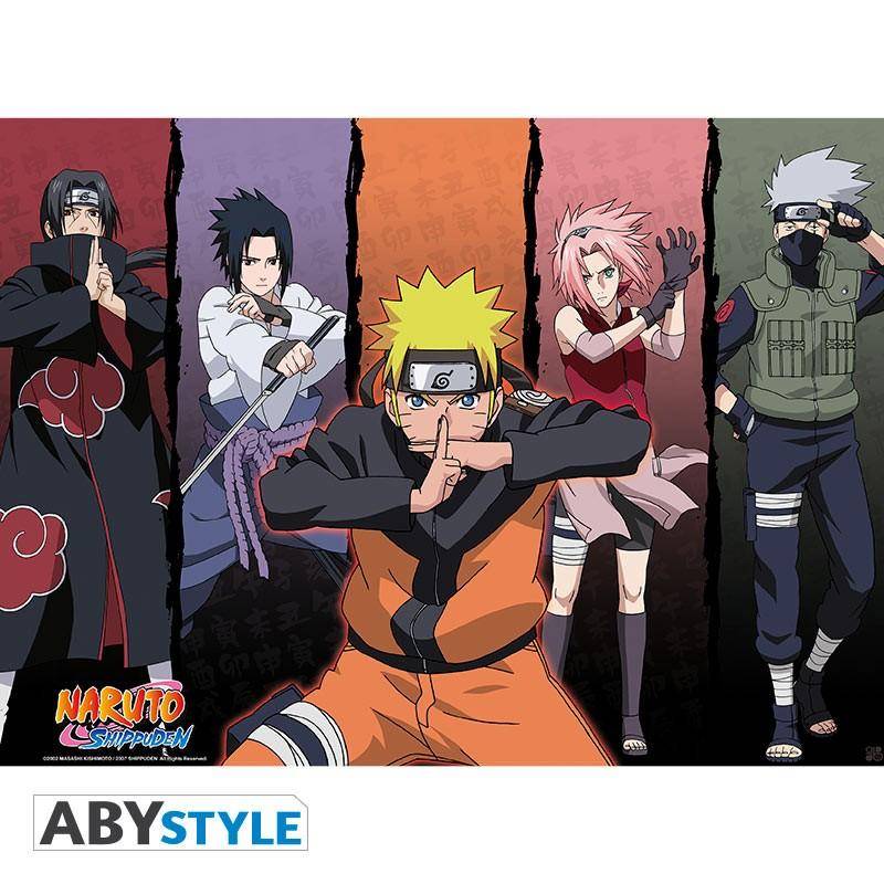 Naruto Shippuden - Poster "Shippuden Gruppe 1" (52x38)