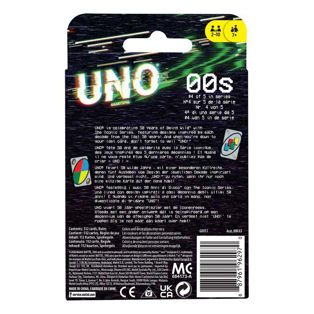 UNO Kartenspiel Iconic Series Jubiläumsedition 2000's