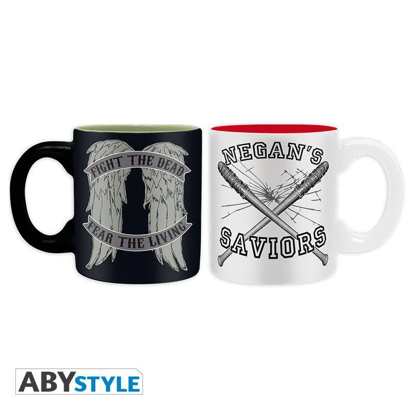 The Walking Dead - Set 2 Espresso Tassen - 110 ml - Daryl VS Negan