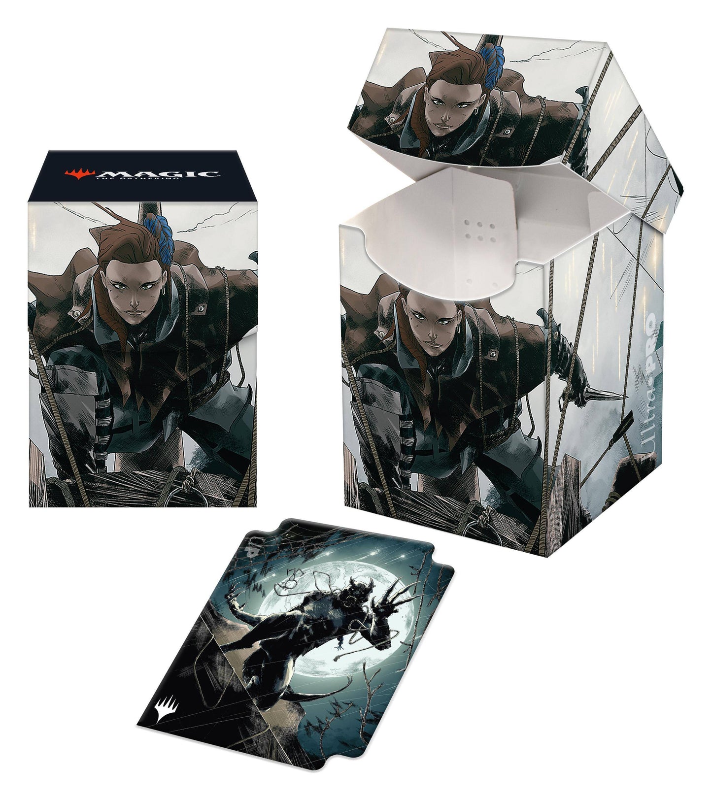 Ultra Pro - Kartenbox 100+ Standardgröße Magic: The Gathering - Midnight Hunt: Suspicious Stowaway