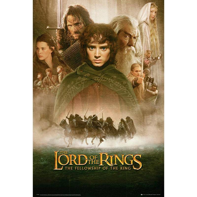Der Herr der Ringe - Poster Die Gemeinschaft des Rings - 91,5 x 61 cm