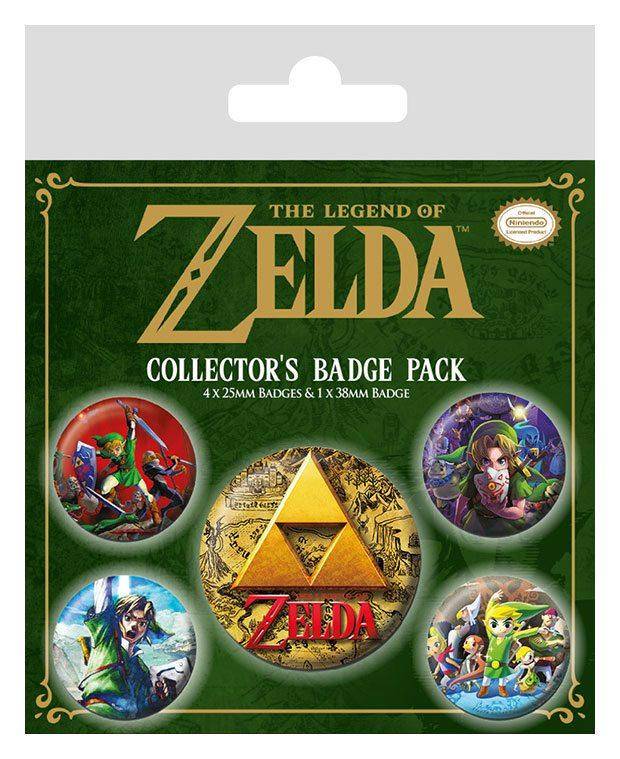 The Legend of Zelda - Anstecker Set Spieleklassiker
