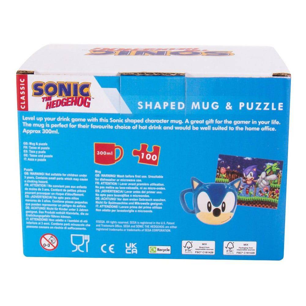 Sonic the Hedgehog - Geschenk Set Sonic - Tasse & Puzzle