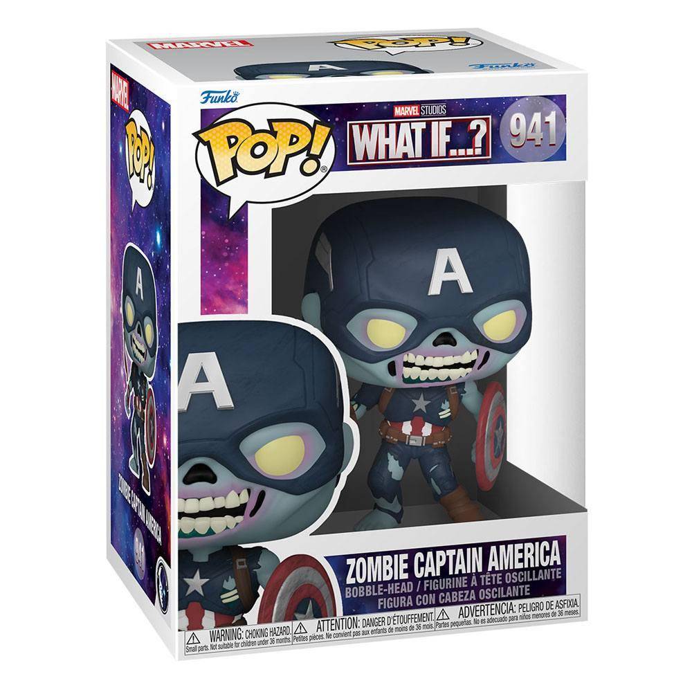Marvel - POP! Vinyl Wackelkopf Figur Zombie Captain America 9 cm - 941
