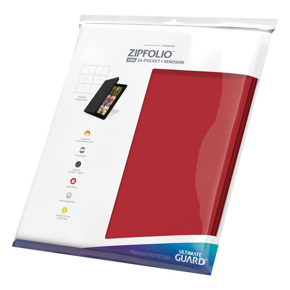 Ultimate Guard - Kartenportfolio Zipfolio XenoSkin 480/24 Taschen - Rot