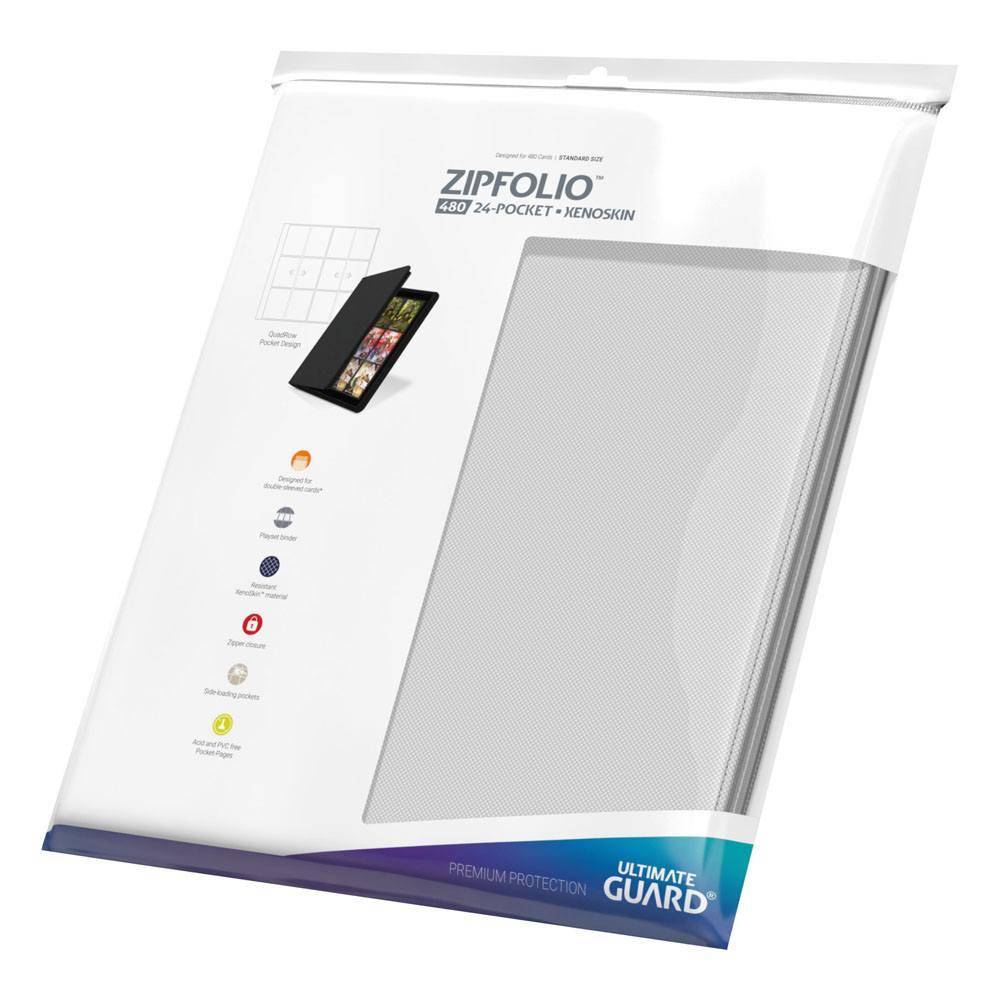 Ultimate Guard - Kartenportfolio Zipfolio XenoSkin 480/24 Taschen - Weiß
