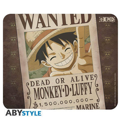 One Piece - Mousepad Wanted Luffy - 23,5 x 19,5 cm