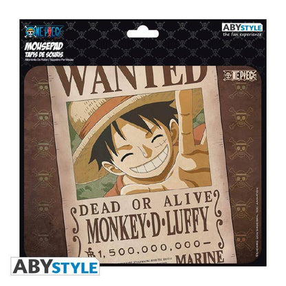 One Piece - Mousepad Wanted Luffy - 23,5 x 19,5 cm