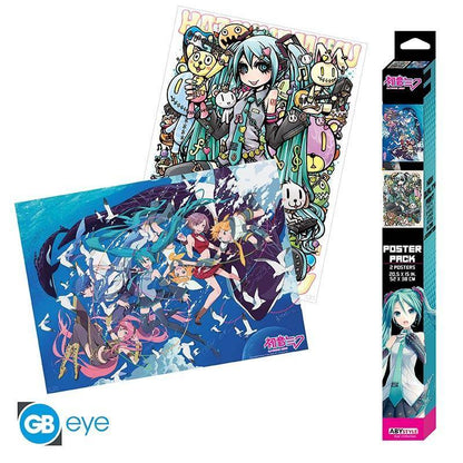 Hatsune Miku - Poster Doppelpack Rockstar - 52 x 38 cm