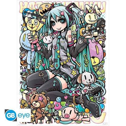Hatsune Miku - Poster Doppelpack Rockstar - 52 x 38 cm