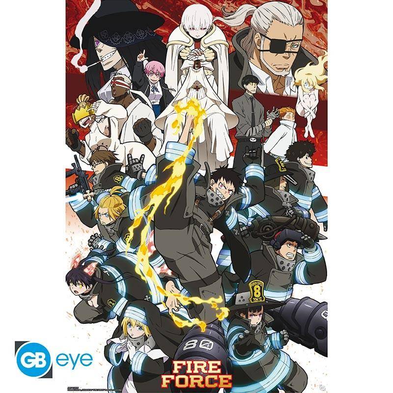 Fire Force - Poster Staffel 2 - 91,5 x 61 cm