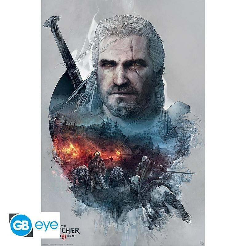 The Witcher - Poster Geralt - 91,5 x 61 cm
