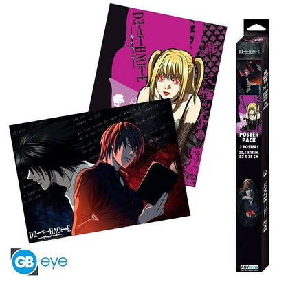 Death Note - Poster Set L, Light & Misa - 52 x 38 cm