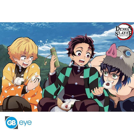 Demon Slayer - Poster Tanjiro, Zenitsu & Inosuke - 91,5 x 61 cm